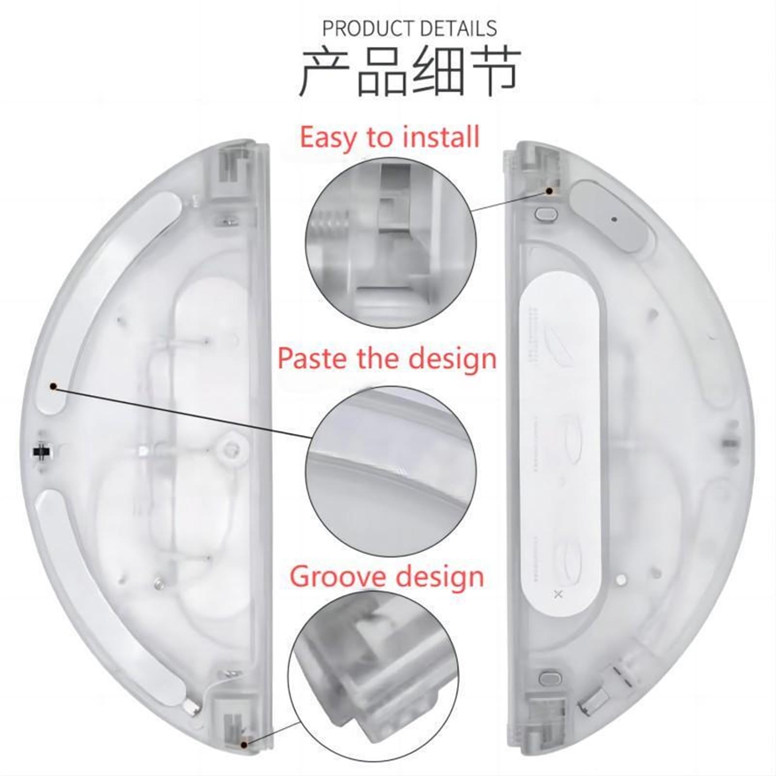 Compatible con Dreame, Accesorios For Robot Barredor F9, Tanque De Agua con Control Eléctrico Especial, Nuevo Tanque De Agua.(2pcs Tank White)