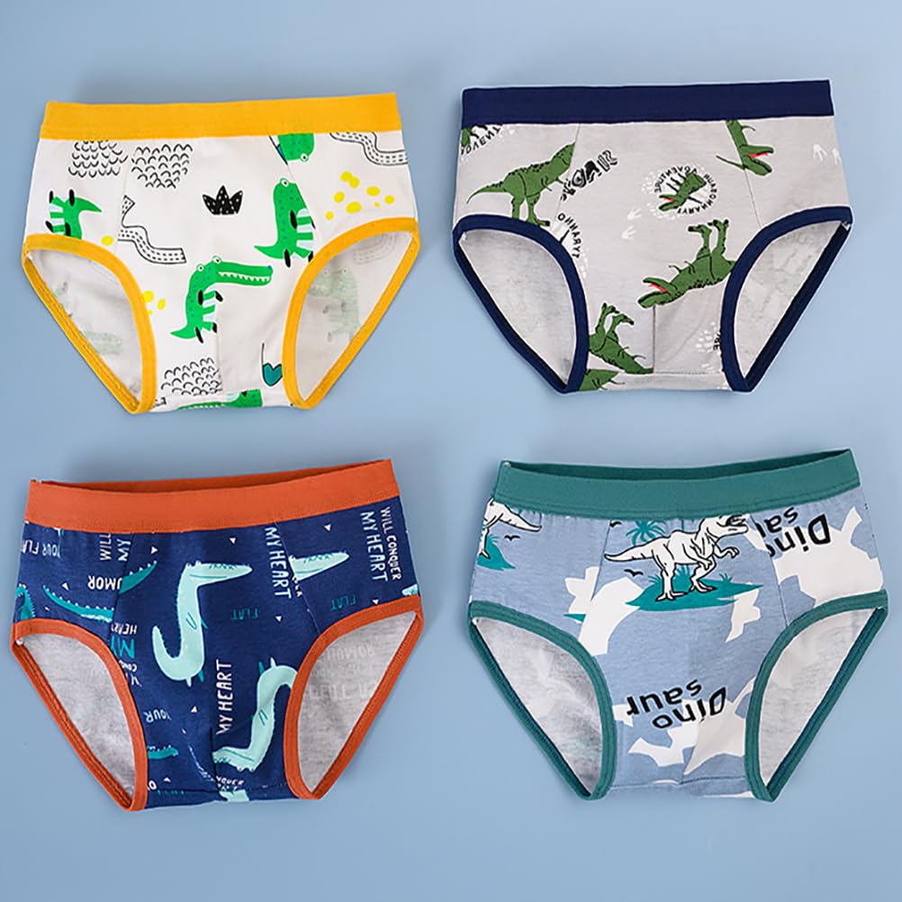 Coginss Xmrlvn Bambino Biancheria Intima dei Ragazzi Brief per Ragazzi Carino Cartone Animato, 2-9 Anni, 12 Pack