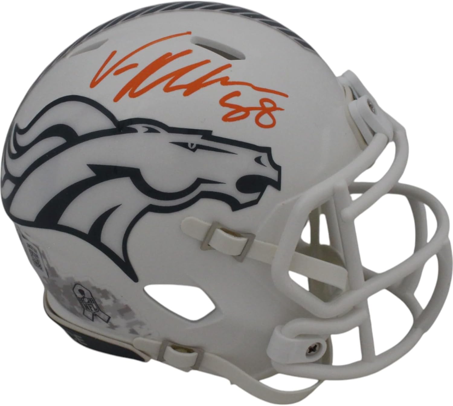 Von Miller Autographed/Signed Denver 24 Salute Mini Helmet Beckett