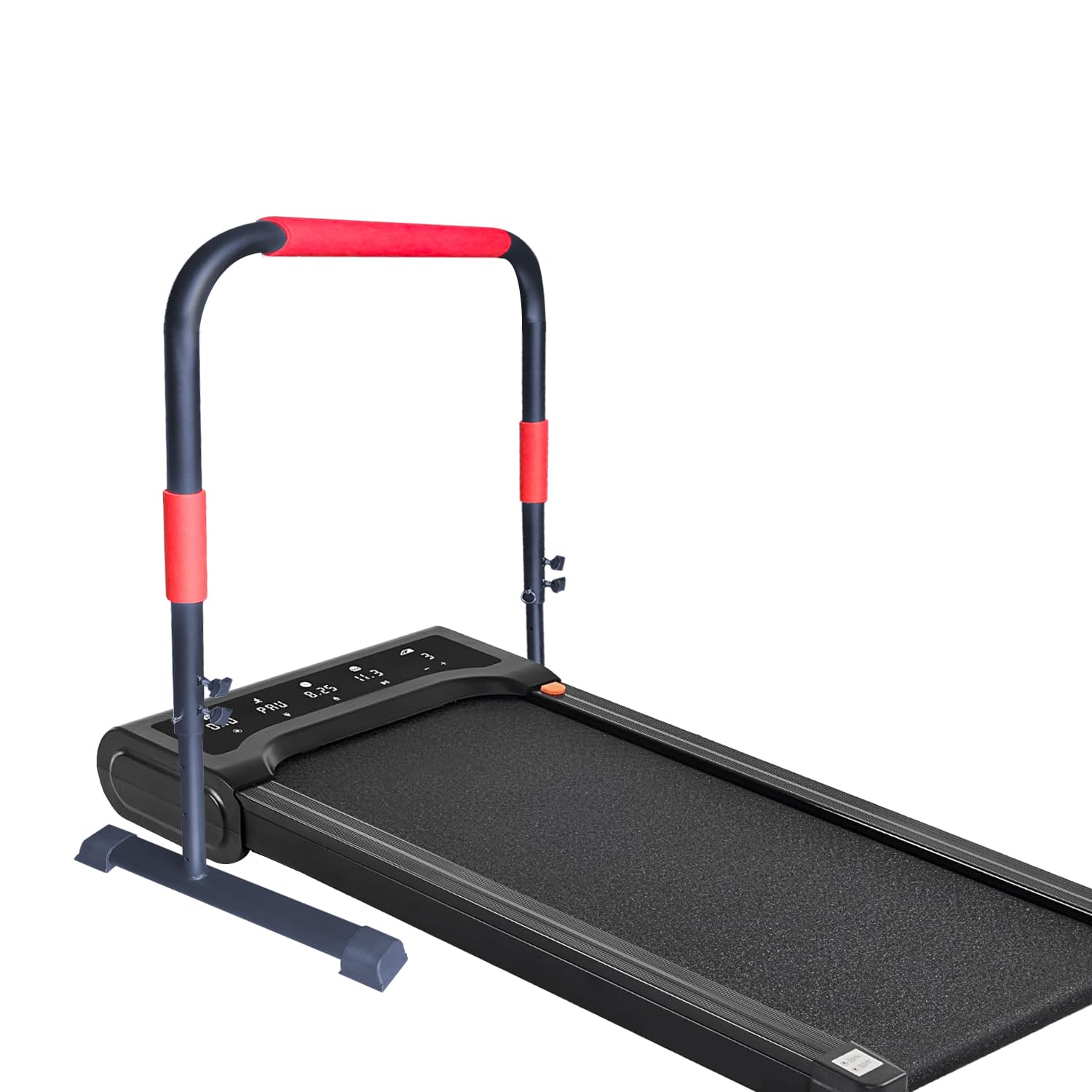 Handle Bar for Walking Pad Compatible with Walking Pad 23" Wide, Adjustable Handrail Height (31.5-43in), Heavy-Duty Steel Frame w/Non-Slip Base (Red Black)-image-6