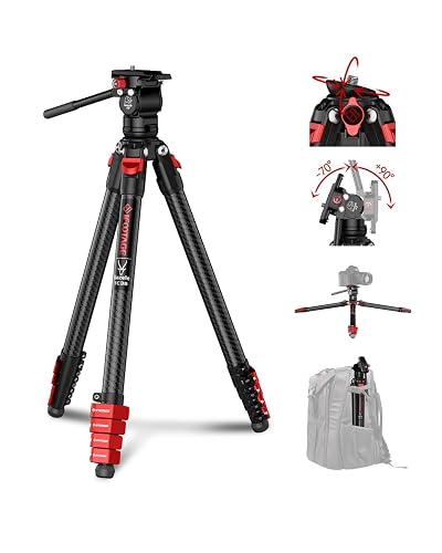 IFOOTAGE Travel Tripod Kit Gazelle TC3B with K3 Komodo Fluid