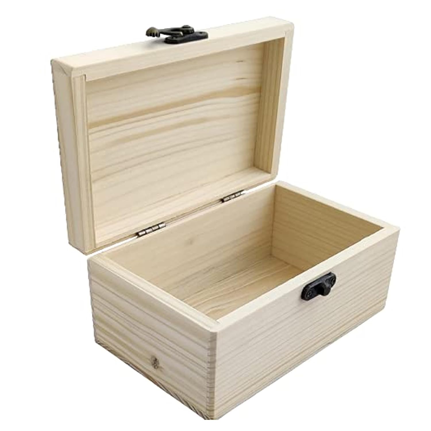 Woodenlab Wooden Lab Natural Wood Box With Lock Box Size 7.5 X 16