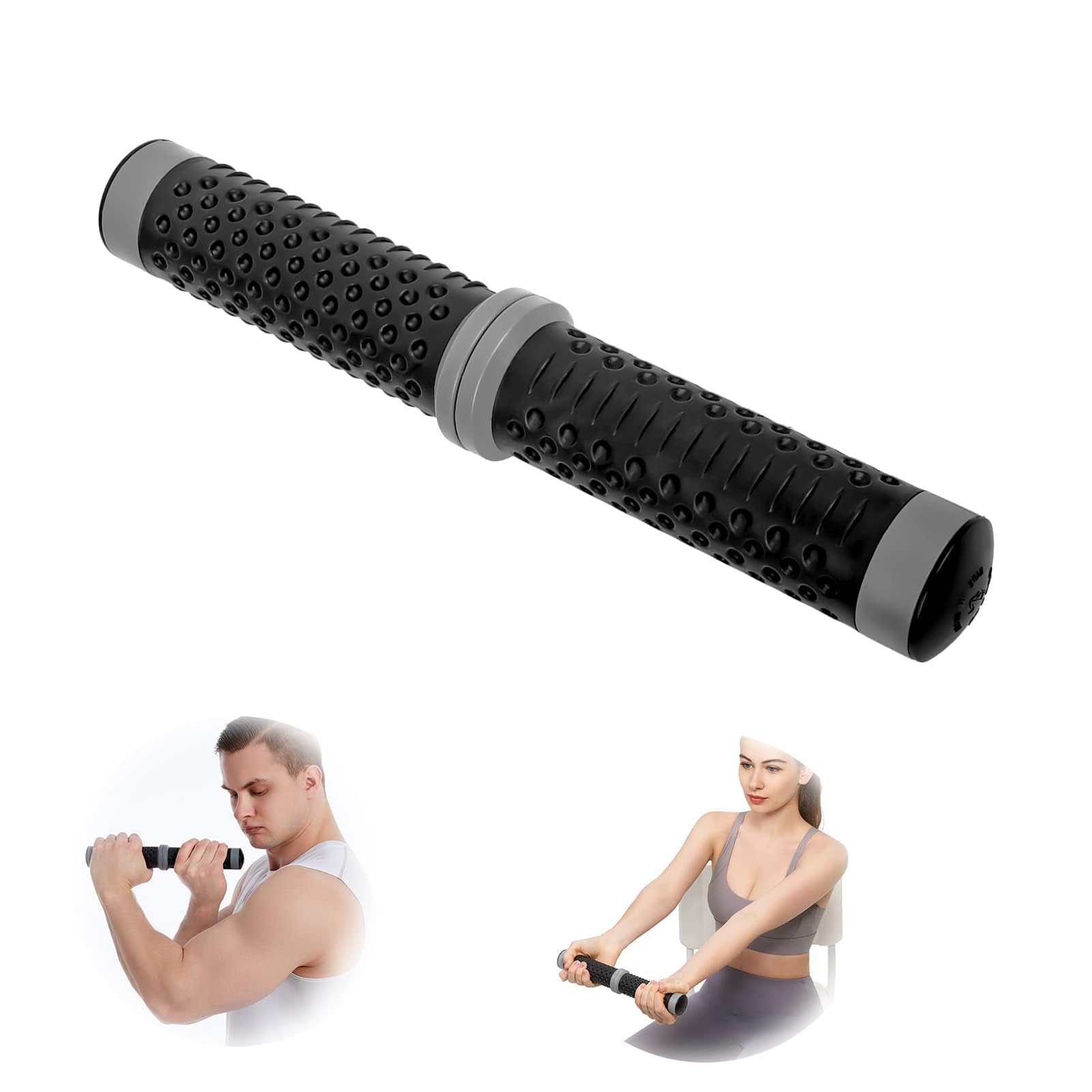 SYOSI Grip Strength Trainer, Muscle Strength Forearm Workout Equipment, Wrist Exerciser Twist Bars, Improve Grip Strength and Flexibility for Hand Forearm Wrist Finger, for Training, Workout, Fitness