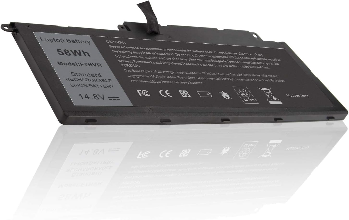 TREE.NB F7HVR 062VNH G4YJM T2T3J Laptop Battery for DELL Dell Inspiron 15 7537 / Insprion 17 7737 14.8V-58Wh