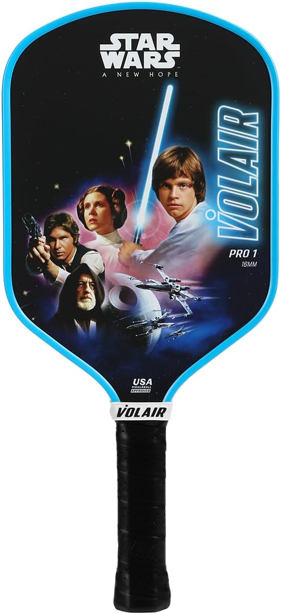 Volair Pickleball Star Wars Pro 1 Fiberglass Pickleball Paddle 16mm