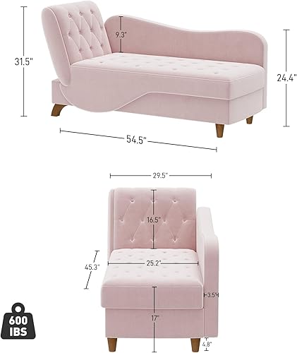 Miniatura 19 de Tumbona interior con almacenamiento, reposabrazos ajustable, silla de lectura reclinable, sofá cama con almohada, futón de terciopelo 3 en 1 para
