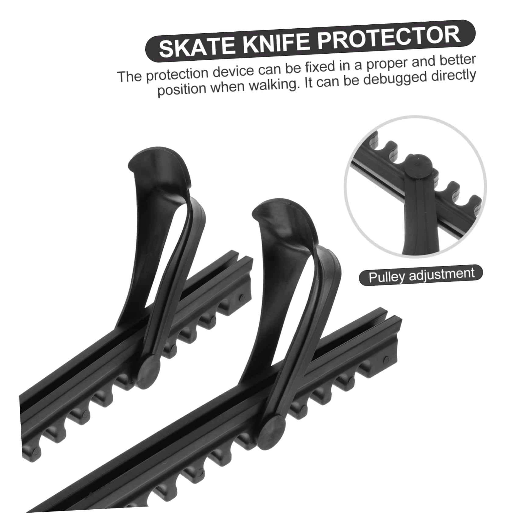 POPETPOP 2Pairs Portable Premium Skates Covers Protective Blade Guards for Ice Hockey Figure Skates Practical Ice Skate Blade Protectors Easy to Use and Secure