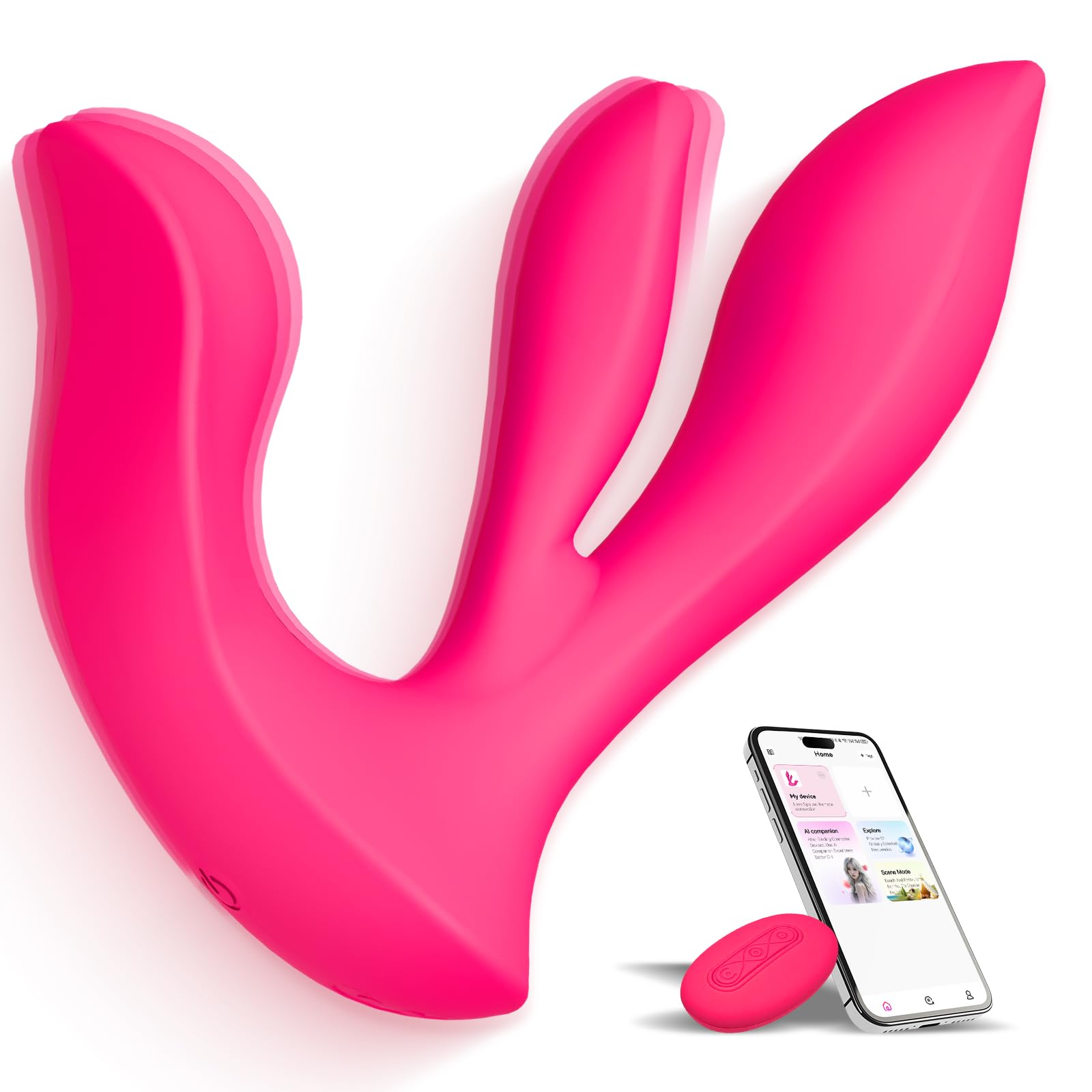 Vibratoreper Donna, Ovetto Vibrante Donna Telecomando e APP, Vibratore Sexytoysys Coppia Sex Toys, Stimolatore Clitoride Femminile e Punto G, Impermeabile, Silenzioso