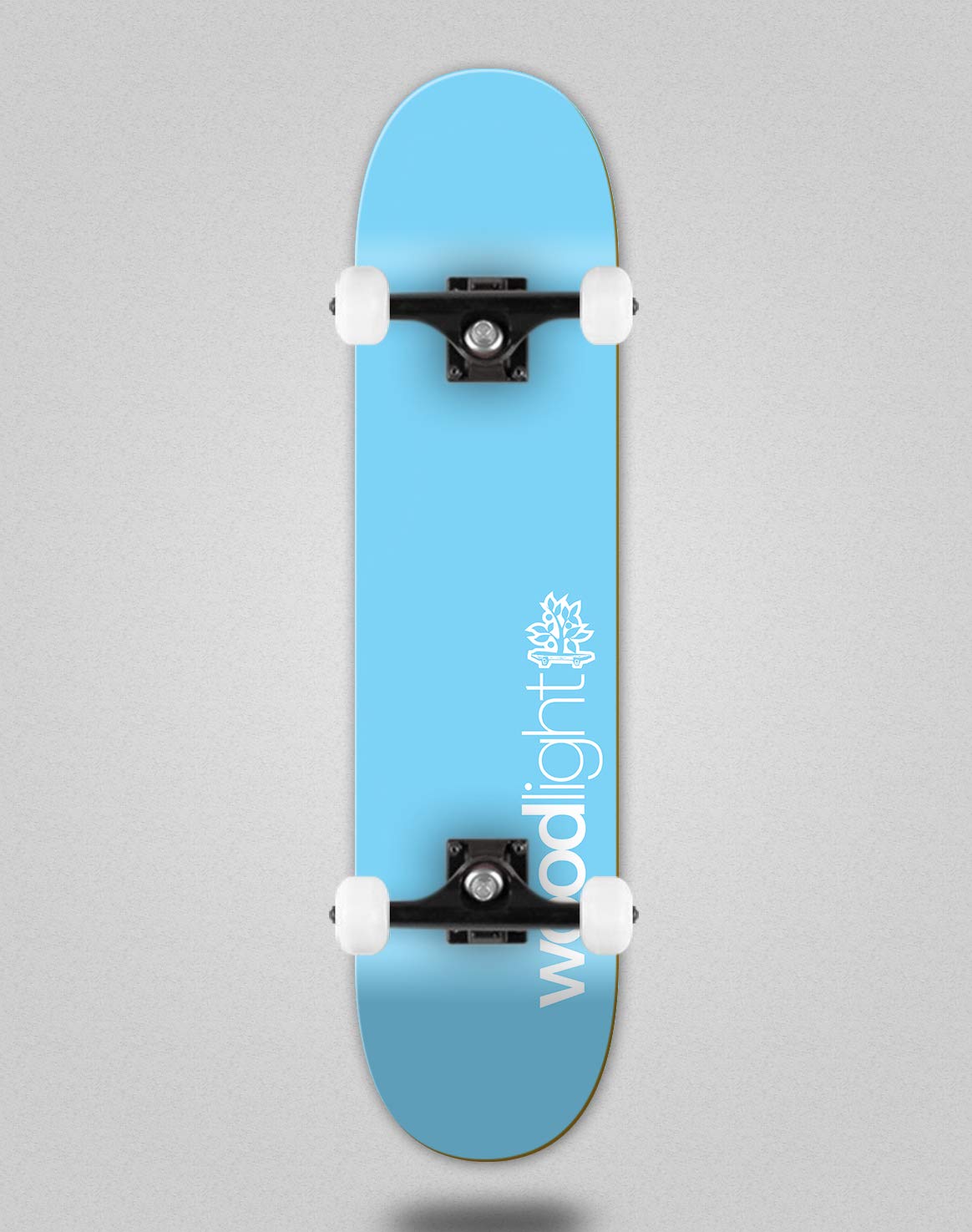 Monopatín Skate Skateboard Complete Wood light Basic Sky Blue White (8.125)