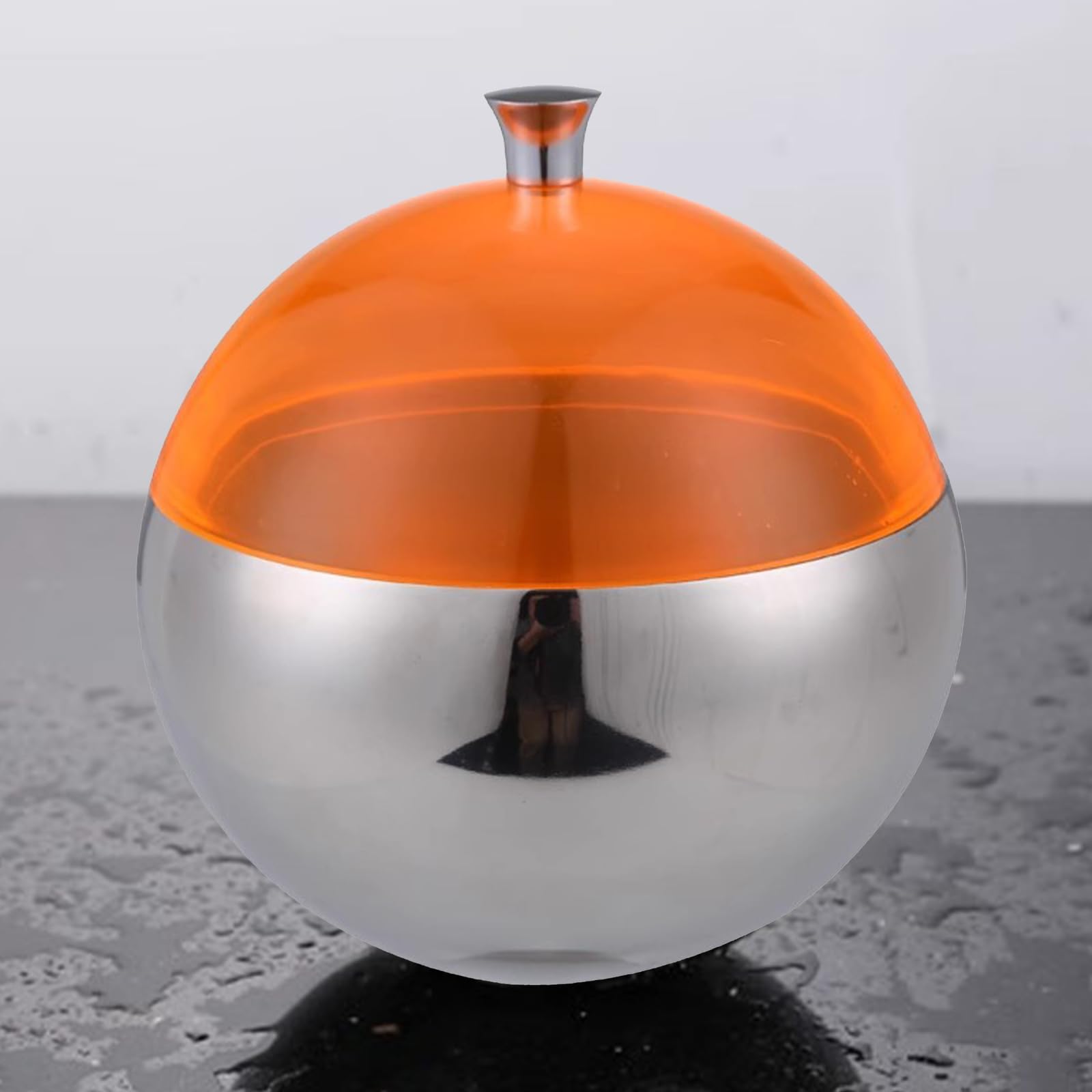 Soportes aislados de acero inoxidable para cubitos de hielo en diseño esférico para cócteles, fiestas, cuentan con asa de transporte ergonómica, cubos de hielo portátiles con asa