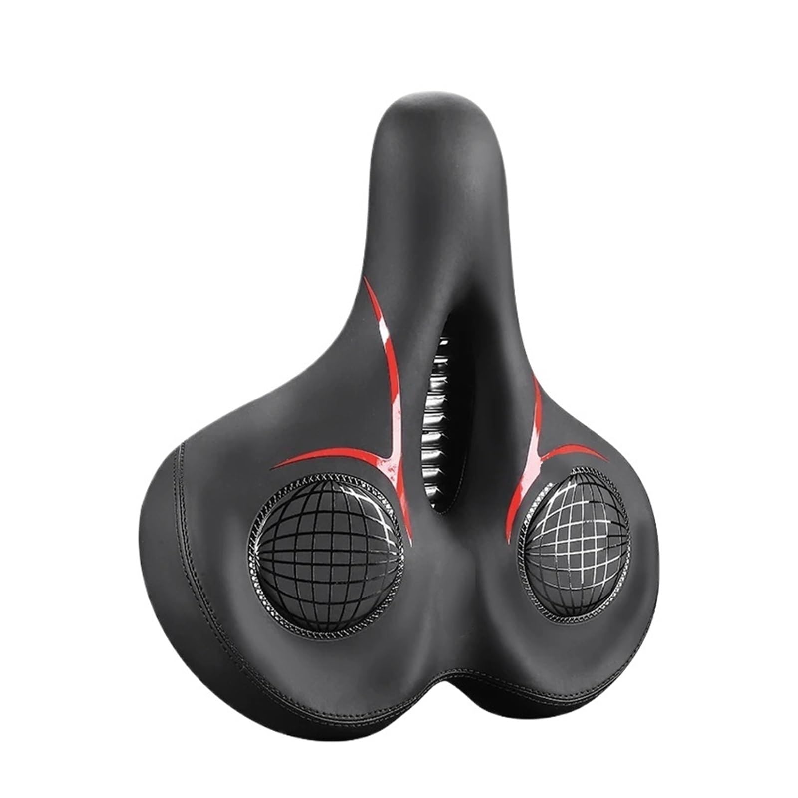 Sillín de Gel Confort Ultra Ancho for Bicicleta eléctrica o Patinete, con partículas Silicona y Amortiguador for Ciclismo