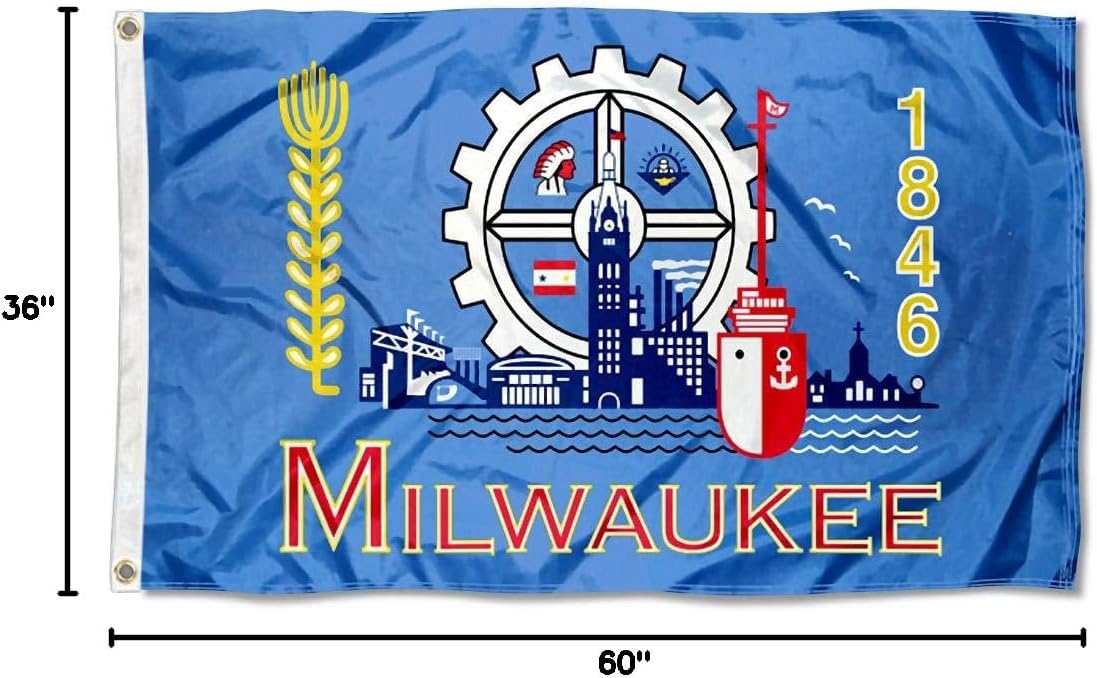 City of Milwaukee Flag 3x5 Foot Banner