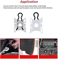 Vista 3 de SCITOO Universal Mixed Car Door Panel Trim Bumper Fenders Retainer Fastener Rivet Push Pin Clips Replace OE: 51321938884-50 Pcs