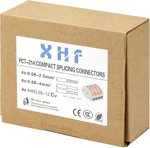 Miniatura 13 de Conector de cable de palanca PCT 4 Conductor,2 Conductor,3 Conductor,5 Conductor,https:/ www.Yaxa/dp/undefined