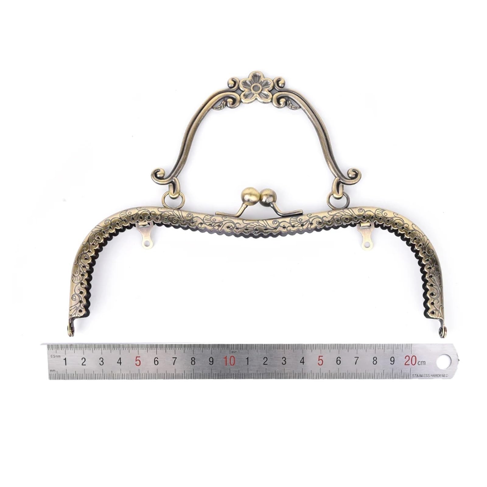 Amazon.com: DUAYENDUS Metal Purse Frame,Retro Arch Kiss Lock Clasp