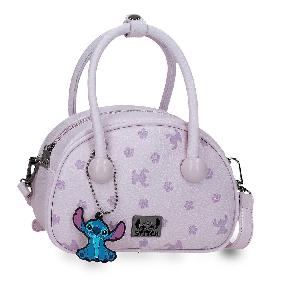 Joumma Disney Bloom Stitch Purple Bag 19x13x8 cm PU and Polyester