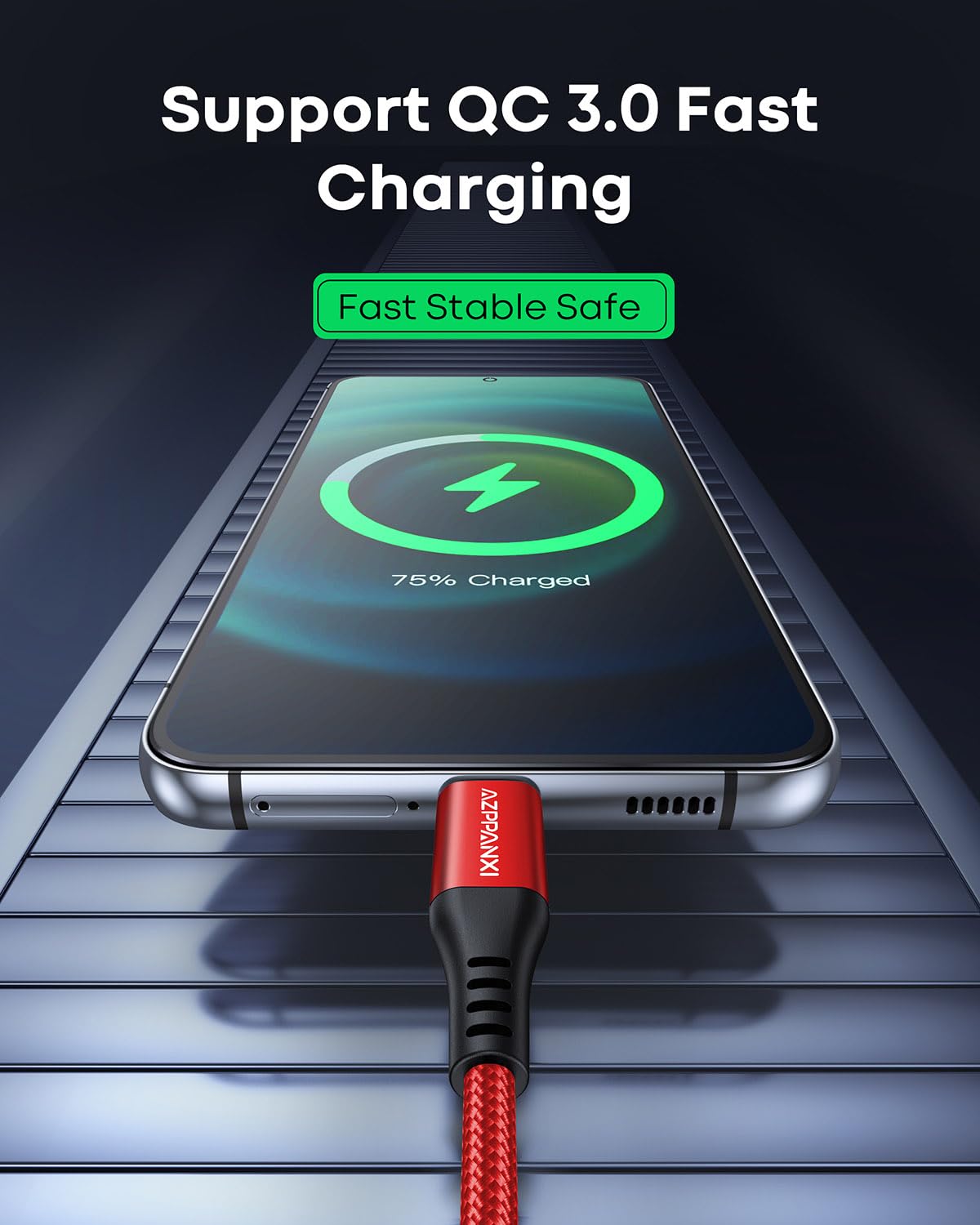 Cable USB C a USB C de 20 pies, cable USB C extralargo (USB 2.0, 60 W), cable trenzado de carga rápida tipo C a tipo C para iPhone 16 15 Pro Max MacBook iPad Samsung Galaxy S24 S23 Pixel Moto LG