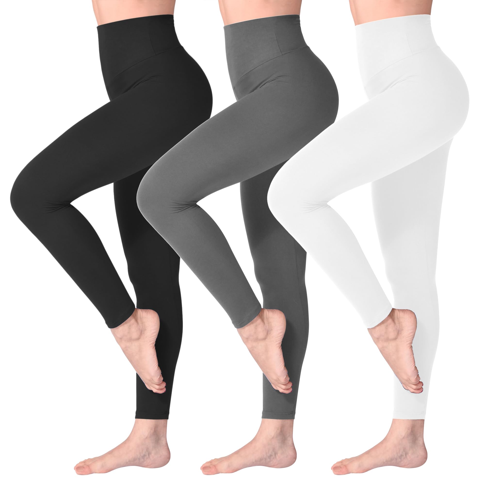 SINOPHANT Leggins Vita Alta Donna, Leggings Donna Fitness Pantaloni Yoga Controllo della Pancia Opaco Elastici Morbido per Sportivi o Casual