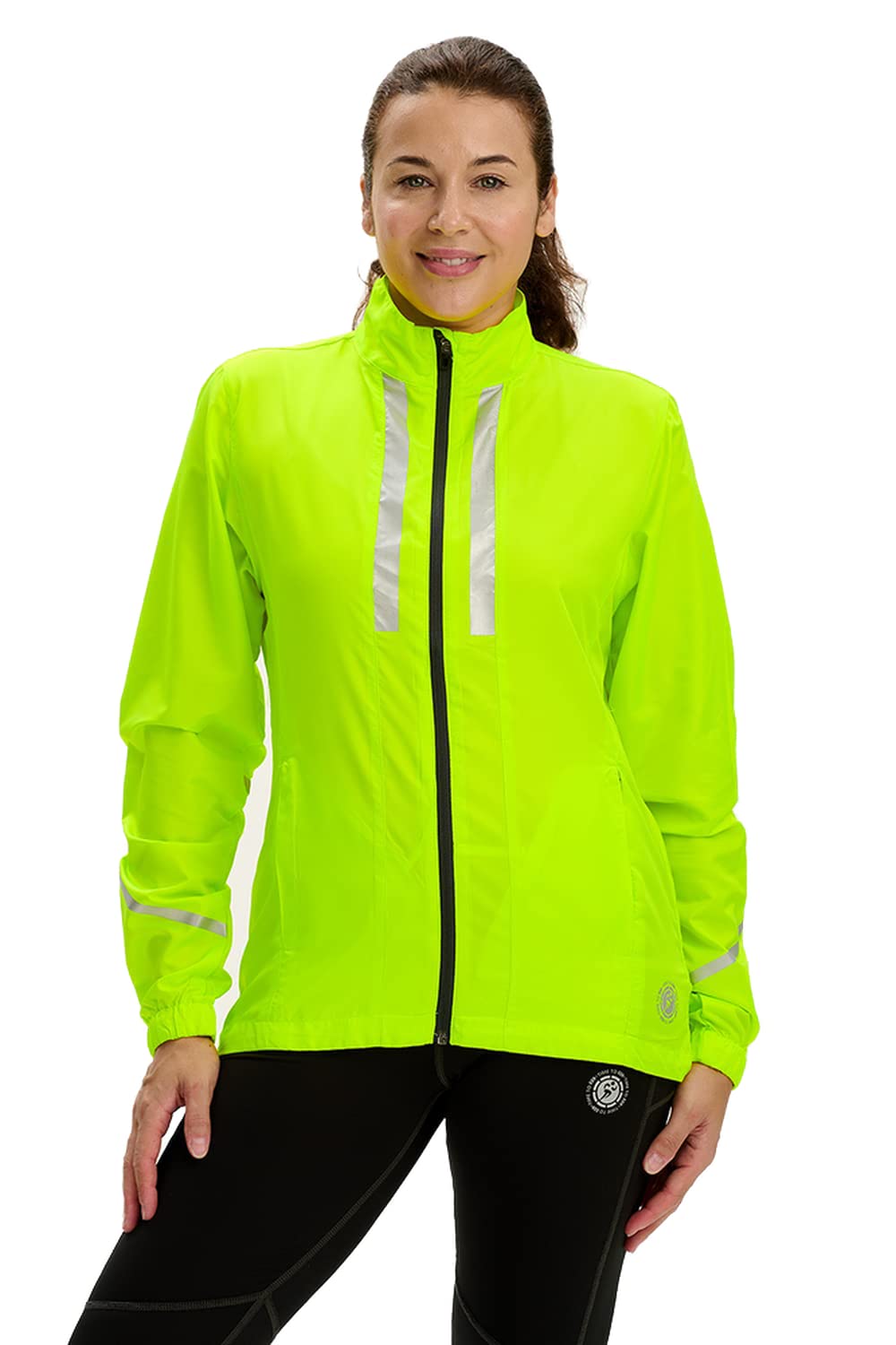 Time To Run Veste de Course a Pied Pour Femme Avec Poches - Légère Coupe-Vent Respirant - Idéal Pour L'exercice et Le Jogging - de