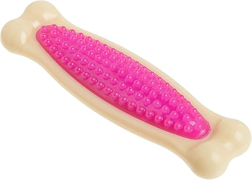 Vista 29 de Hartz Chew 'n Clean Dental Duo - Juguete para masticar y masticar para perros, el color varía, grande, paquete de 3 Naranja, verde