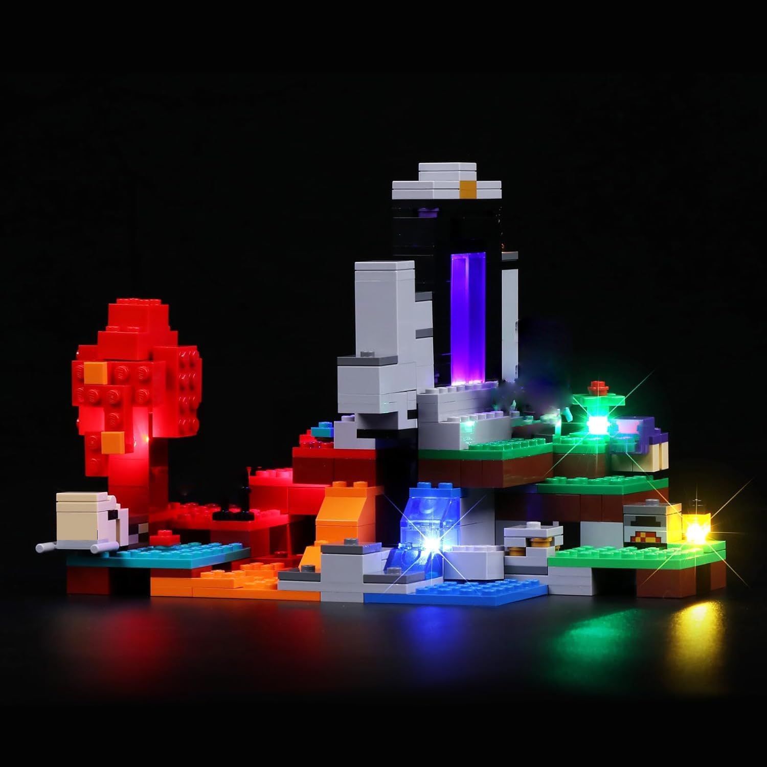 DALDED LED Light Kit for Lego The Ruined Portal, Compatible with 21172, Lighting Your Toy for The Ruined Portal,- Without Model (Not Include Lego Set)