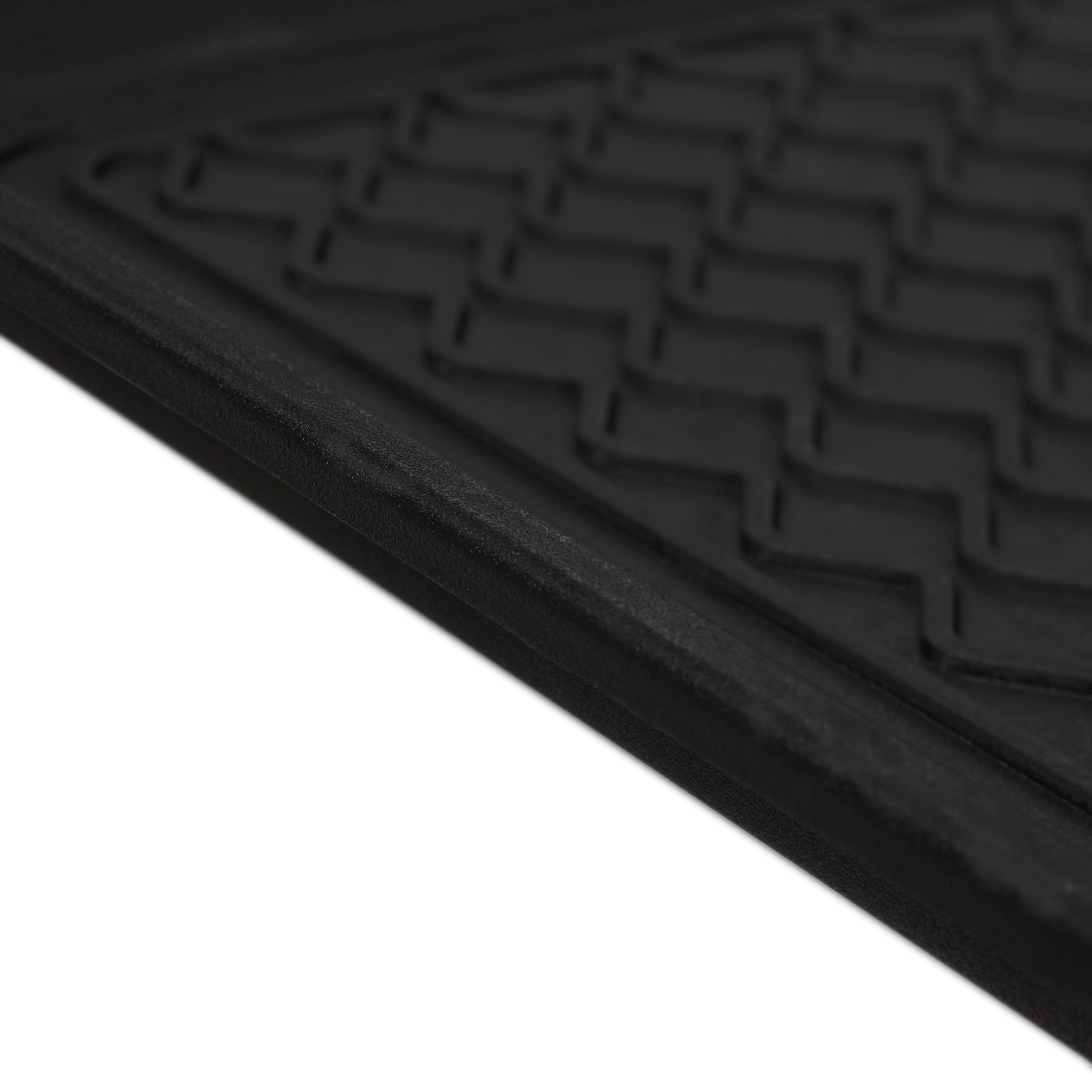 Relaxdays 8X Poggiascarpe, Vaschetta per Scarpe Bagnate, con Bordi, per Corridoio, Armadio, Auto, Pulizia, 3x60x40 cm, Nero