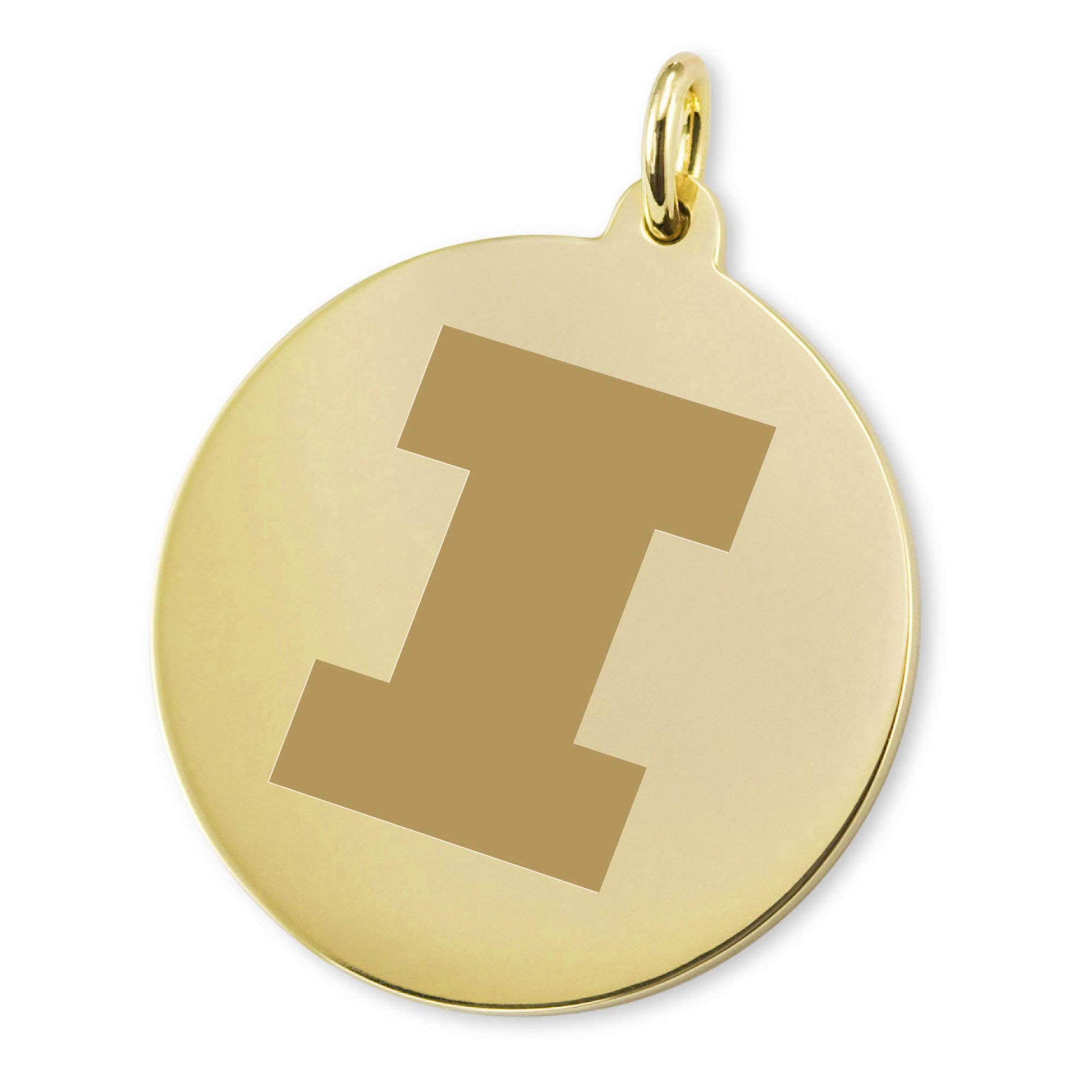 M. LA HART University of Illinois 18K Gold Charm