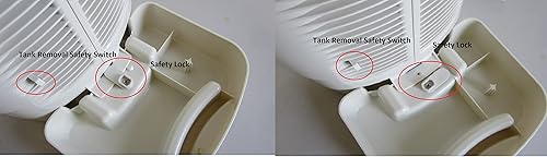 Miniatura 6 de Optimus U-32030 Humidificador cálidoniebla con sistema de vapor de efecto mecha, de 3.5 galones