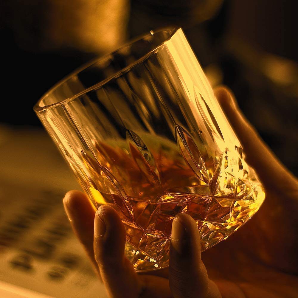 SKETWARE Opera Crystal Whiskey Glasses 300 ml Bar Glass for Drinking