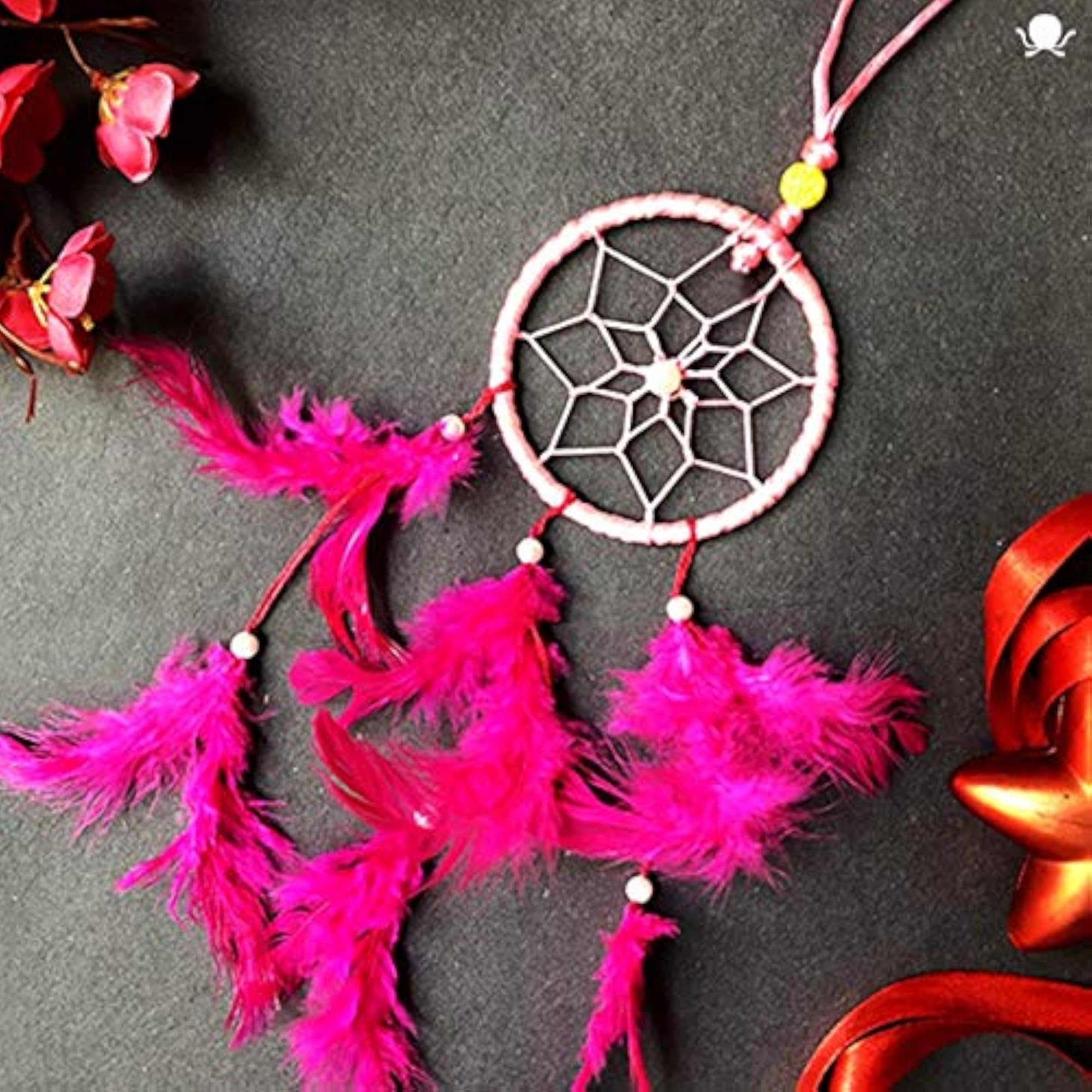 Wall Hanging Round Dream Catcher, Positive Dreams Decor