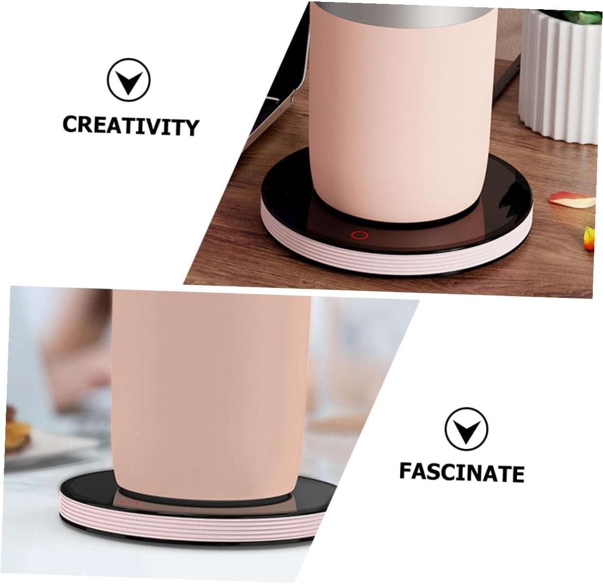 BESPORTBLE Office Mug Heater Cup Warmer Pad with Constant Temperature for Coffee and Tea, Ac110v Electric Cup Heater Warmer Accessory for Desk Use