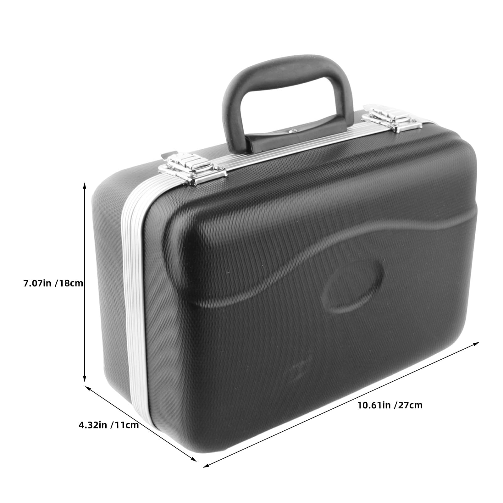 Toddmomy Custodia rigida tascabile per tromba - Custodia protettiva impermeabile in ABS con maniglia per strumenti musicali in ottone - Ideale per trasportare e organizzare gli accessori