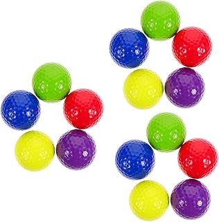 Toddmomy 15 pcs golf ball kids golf batting practice balls golf for kids golfing ball accessories for driving range synthetic rubber practicing ball outdoor training ball kids training ball