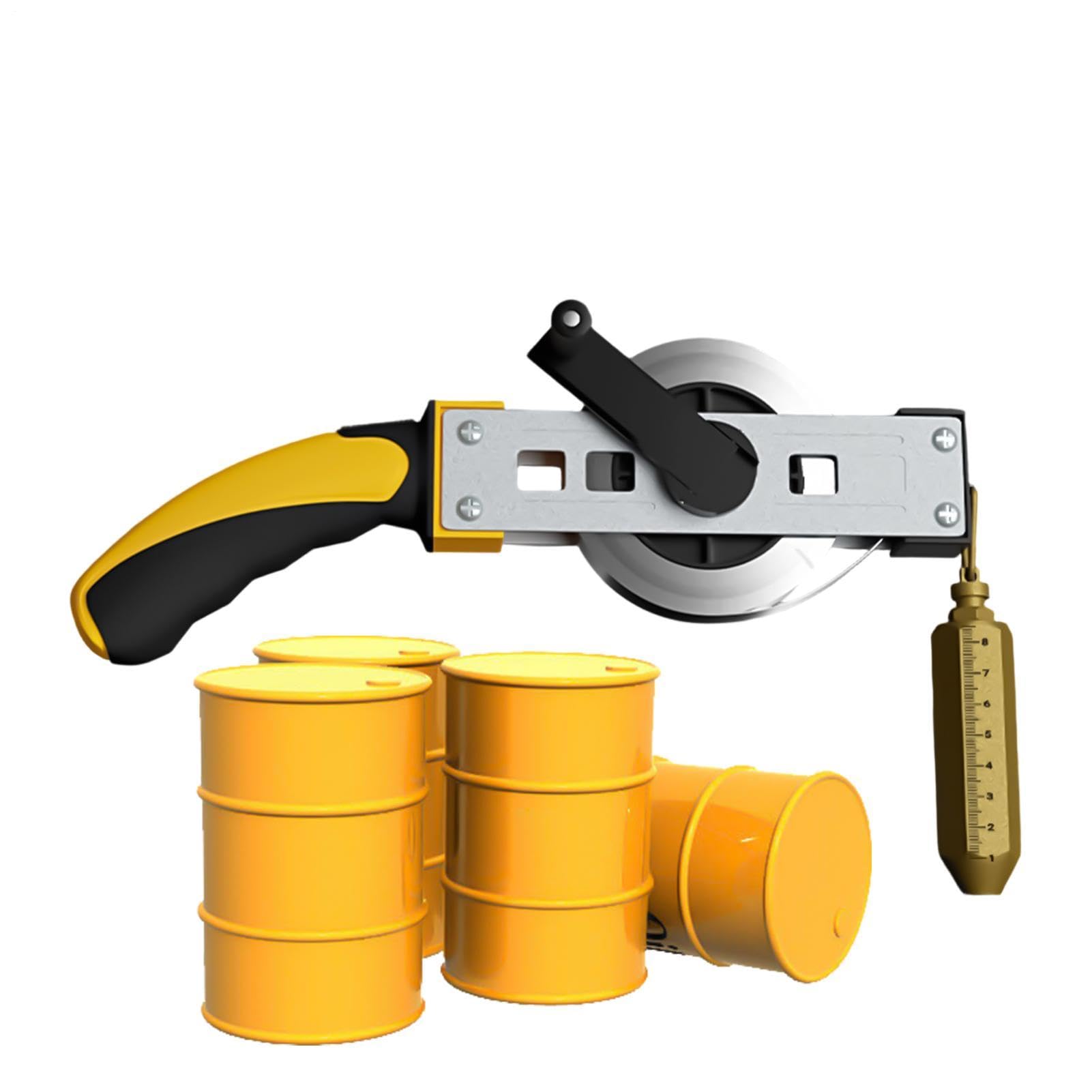 Nastro di misura per petroliferi Righello Precisione Acciaio Con Da 14,9 m | Nastro Metrico Per Petroliferi Per Raffinerie, Fabbriche, Cantieri, Magazzini, Ispezione E