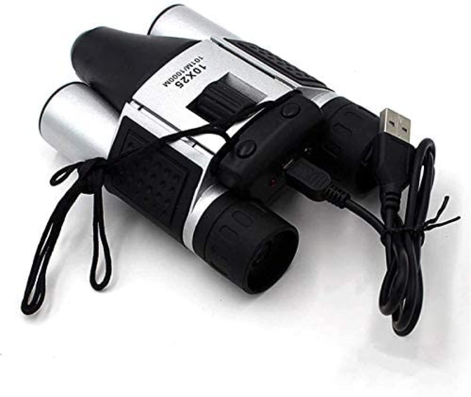 Binocolo per adulti 10X25 Fotocamera digitale 101M/1000M Usb per la registrazione di foto video turistiche