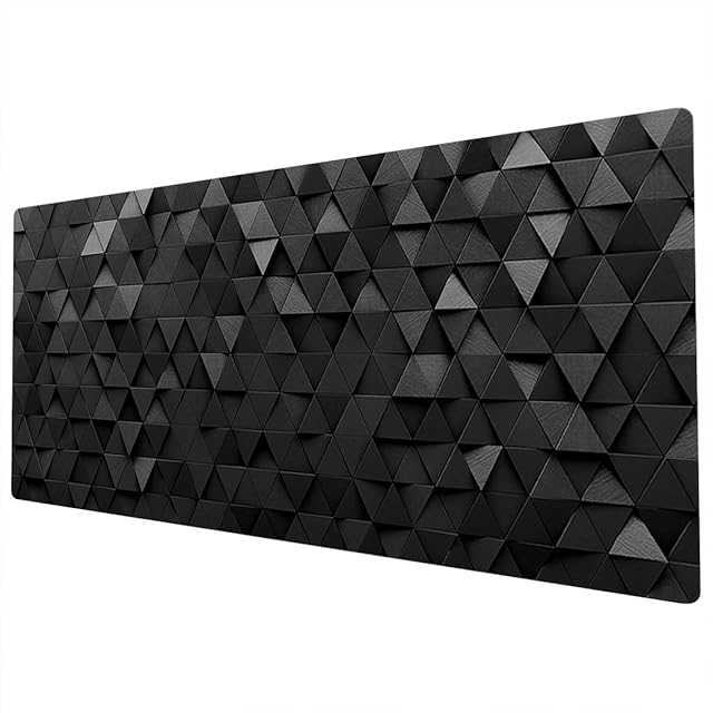 Large Mouse Mat | XXL Mouse Pad | Extended Mouse Pad | Desk Mat Large | Large Mouse Mat Gaming | Full Desk Mouse Mat | Gaming Mouse Pad Large | 900 x 400 Mouse Mat | Black Grey Funky