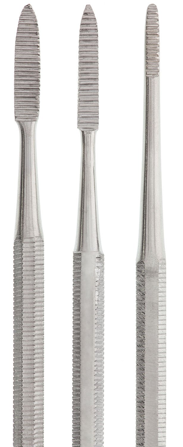 Europoint Precision Wax Carving Files, 3 Piece Set, 5-1/2 Inches | FIL-740.00