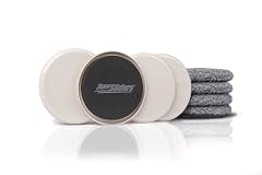 Super Sliders 5 Round Multi-Surface Furniture Sliders for Carpet and Hard Surfaces 2-in-1 Reusable Furniture Moving Pads with