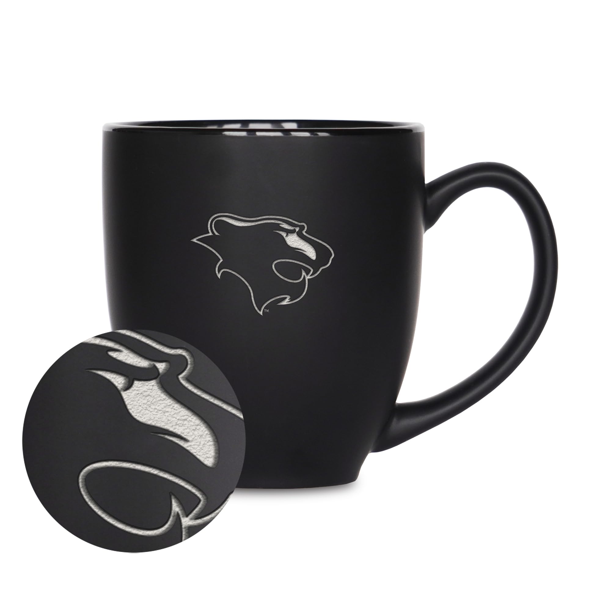 Mug bistrot en céramique noire NCAA Georgian Court Lions 44 cl
