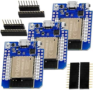 AZDelivery D1 Mini NodeMCU ESP32 ESP-WROOM-32 WLAN WiFi Bluetooth IoT Development Board 5V compatible with Arduino including E-Book! (Pack of 3)