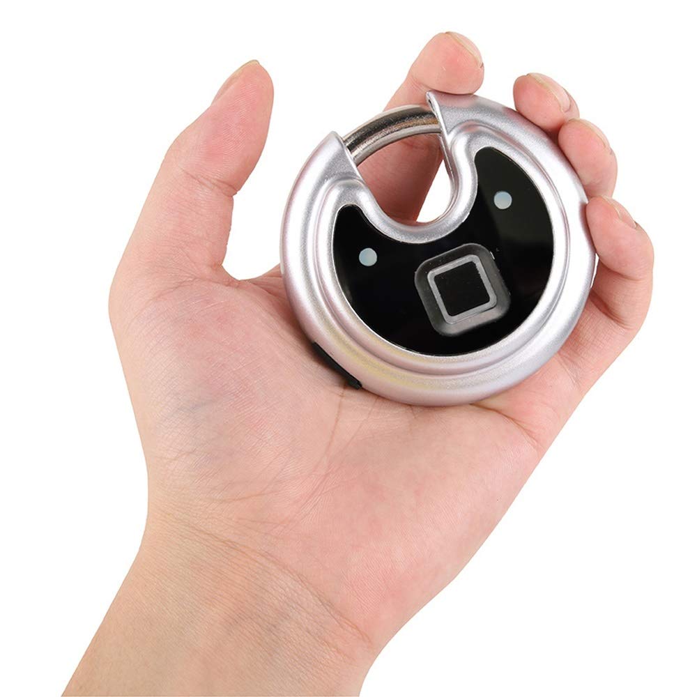 Akumulatorowa kłódka USB do szybkiego odblokowania linii papilarnych Bezkluczykowy inteligentny pierścień Biometryczny zamek do drzwi (kolor: SR S001, rozmiar zamka wpuszczanego: inny)