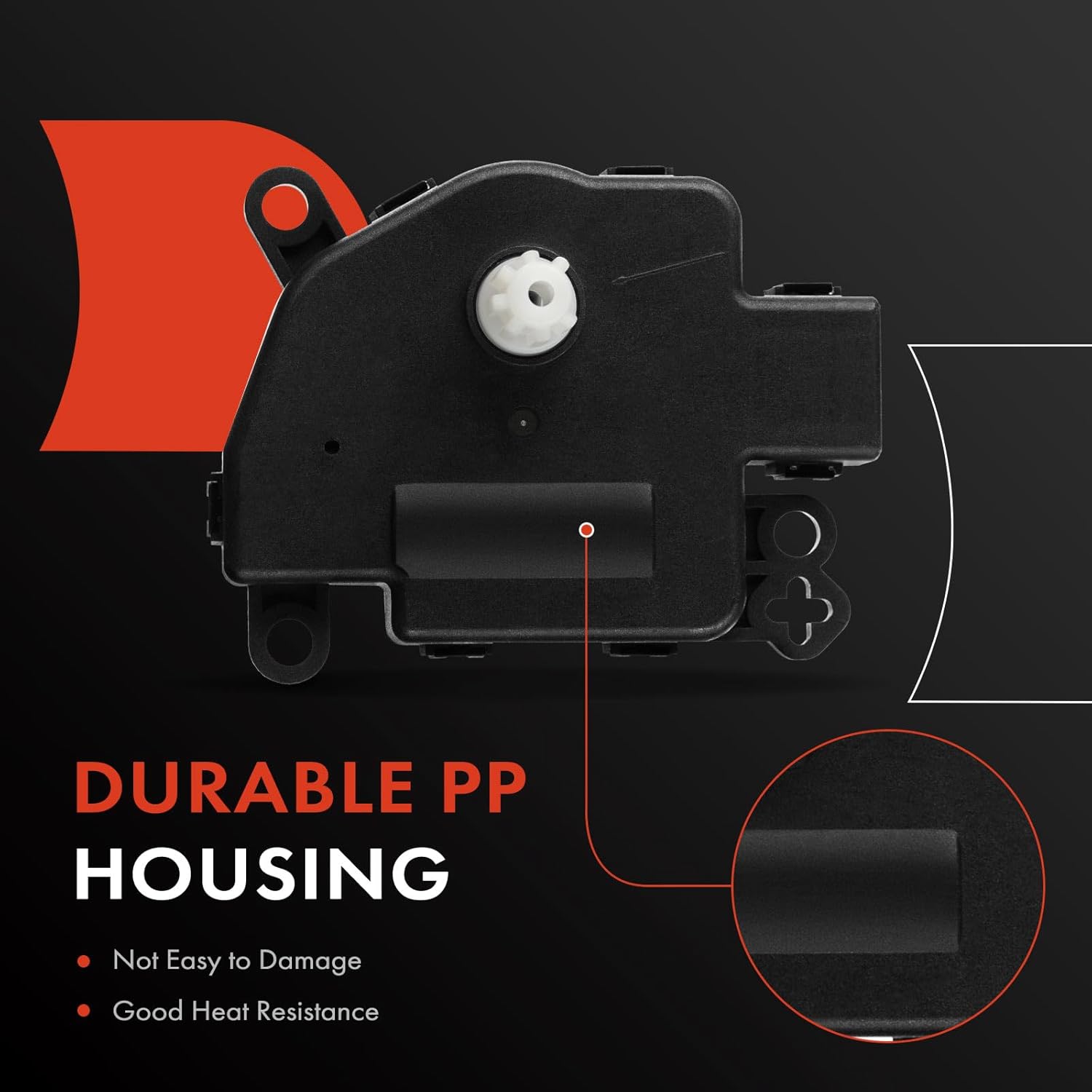 A-Premium HVAC Blend Door Actuator Compatible with Dodge Grand Caravan 2008-2020, Charger 2008-2023, Challenger 2008-2023, Dakota & Chrysler Town & Country 2008-2016, 300 & Volkswagen Routan, 2-PC