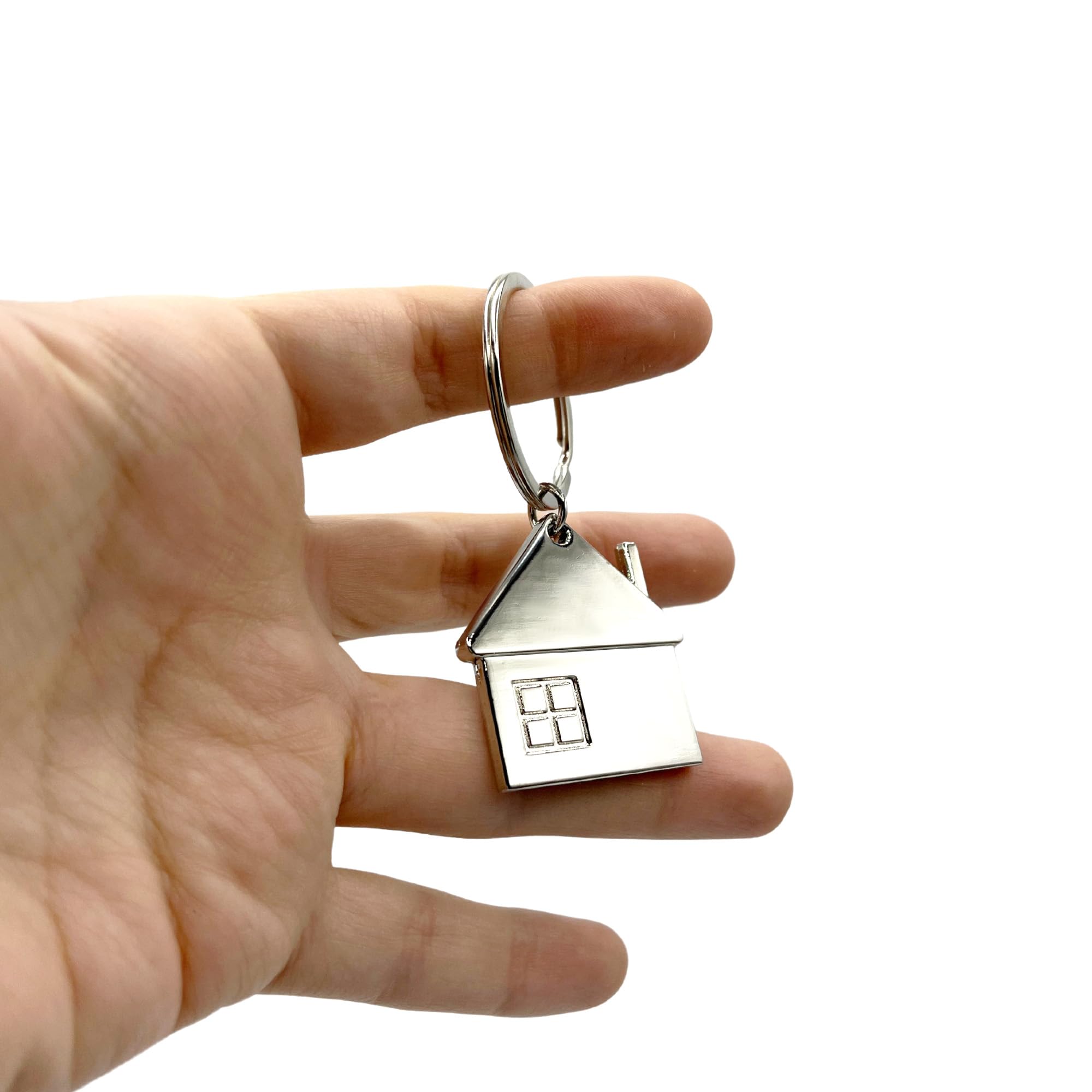 Llavero metálico en forma de Casa, Key Chain Home, 1 Unidad - imagen 3