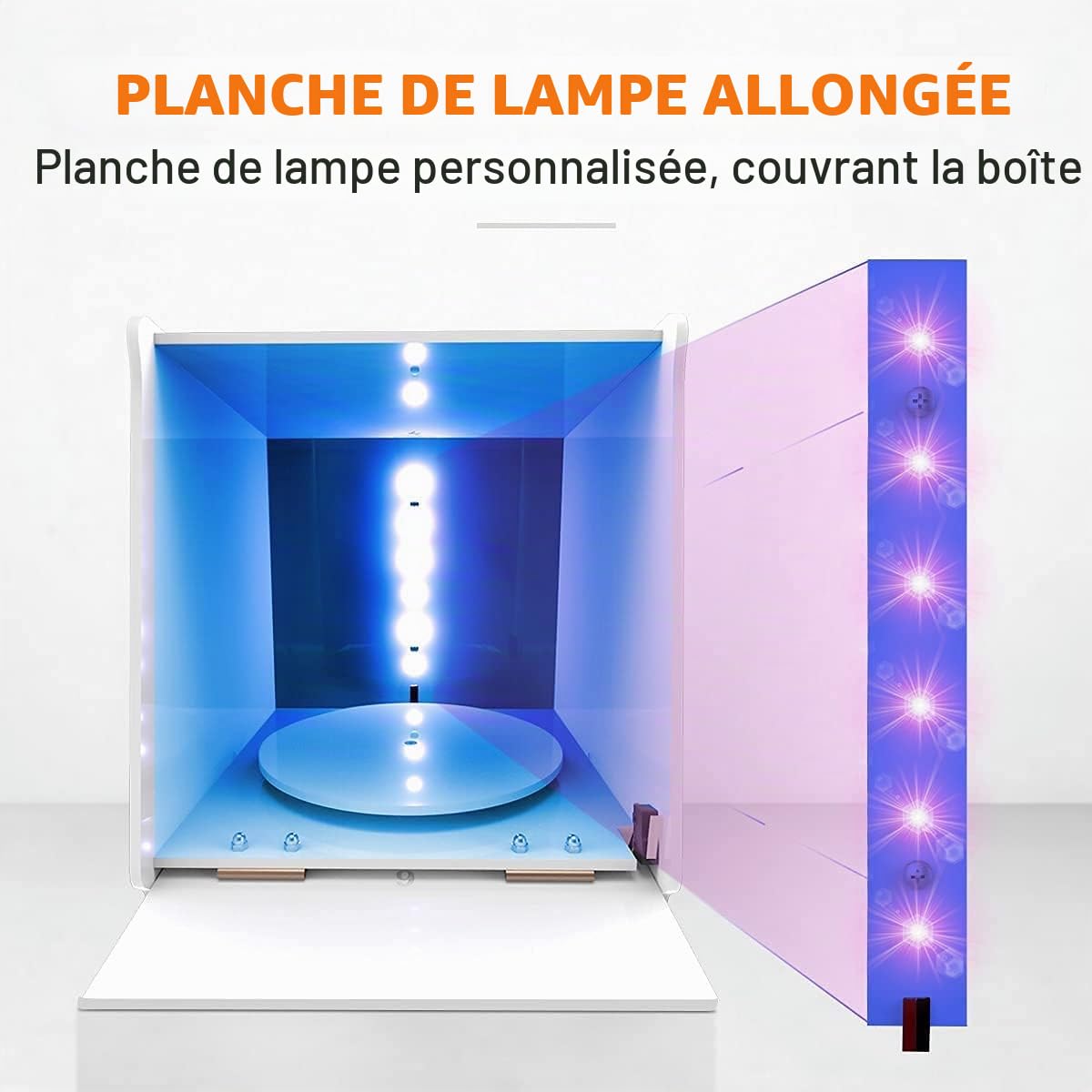 Caisson Lumineux de polymérisation en résine UV pour imprimante à résine 3D SLA/DLP/LCD Taille de durcissement 180mm x Φ185mm