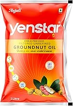 Yenstar Cold Pressed Groundnut/Peanut Oil (1 Litre Pouch)