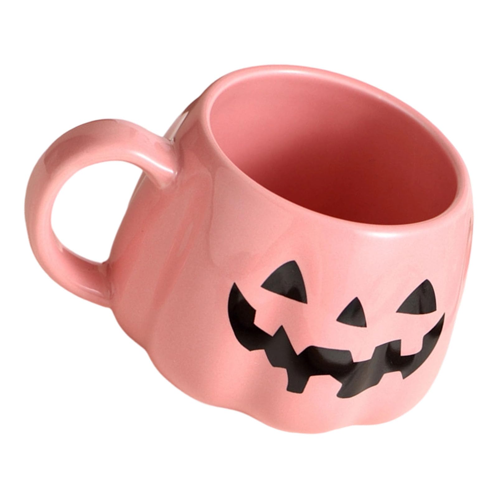 carotoe Ceramic Pumpkin Cup Halloween Oriented Cup with Not Deadly Luminousness Excellent for Daily Use Kitchen Dining Otherwise Present Thoughts Green Halloween