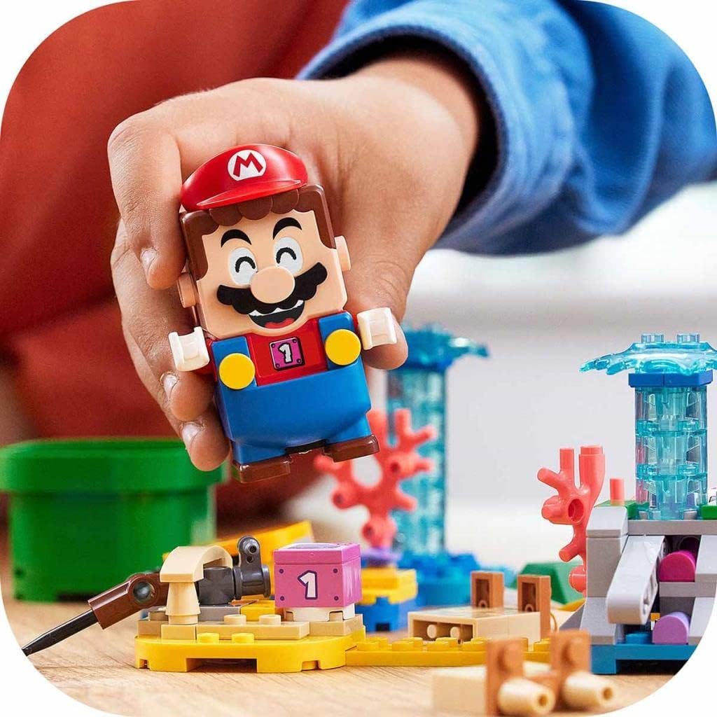 LEGO 71398 Super Mario Dorrie's Seaside Expansion Set, Building Toy with Crab for Kids +6 Years