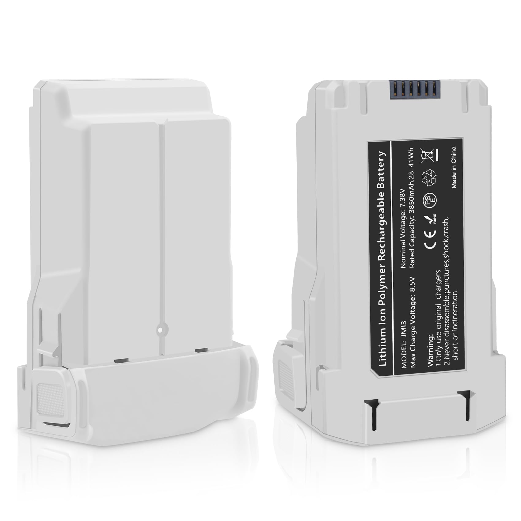 Fantasyo Mini 3 Battery Intelligent Flight 2 Pack 3850 mAh Compatible with DJI Mini 3/3 Pro/4 Pro Drone