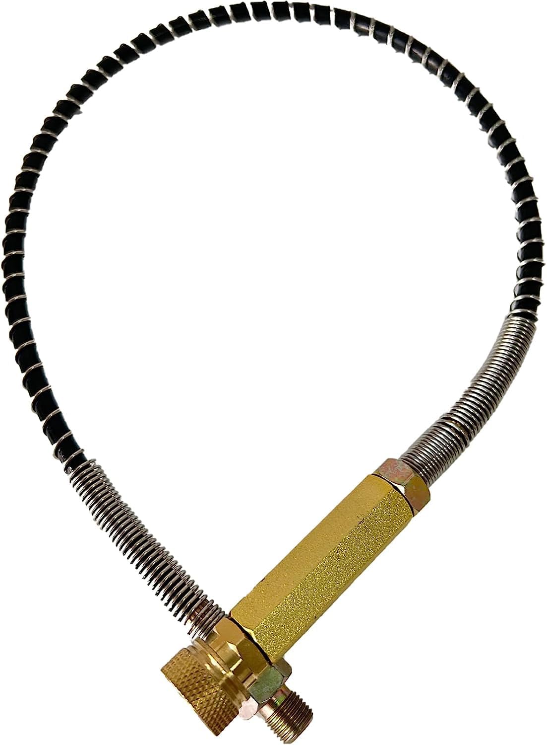 50cm High Pressure PCP Hose, PCP Air Hose, 4500psi Paintball Air Gun Filling Whip Hose, PCP Paintball Fill Whip, With Water-Oil Sparator and 8mm Female Quick Connector for Air Compressor