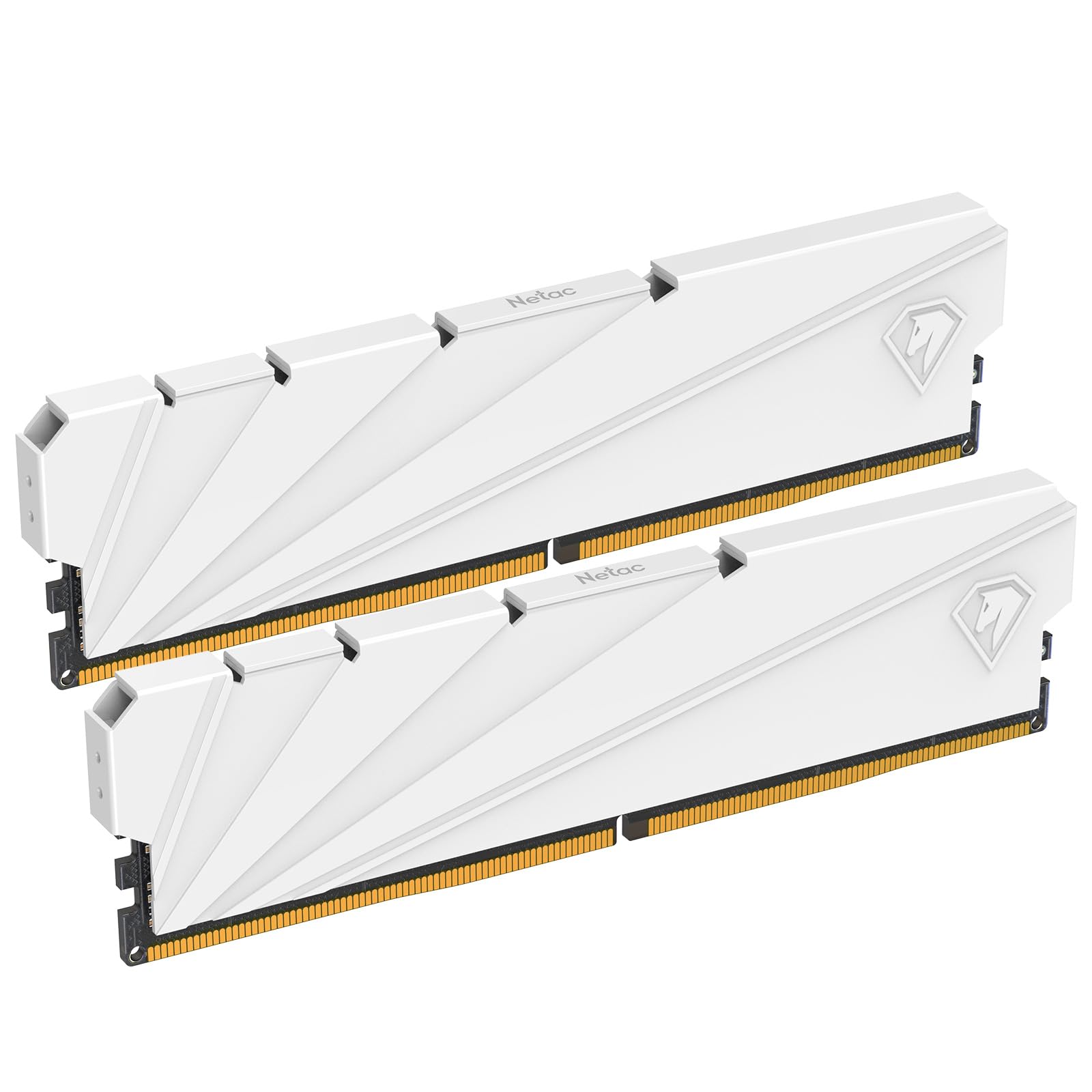 メモリー Netac DDR4-3200 32GB(16GBx2) White Netac DDR4 32GB (2x16GB) DDR4 3200MHz C16 UDIMM Desktop Internal